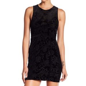Free People Burnout Bodycon Velvet Mini Dress - XS